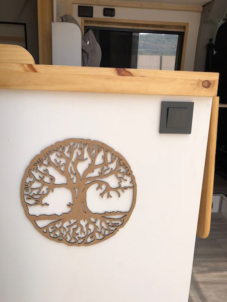 Retablo Camper Árbol de la Vida Círculo Mágico 31cm